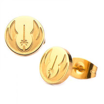 Star Wars Jedi Order Golden Stud Earrings Gold - £15.97 GBP