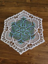 Vintage Hand Crocheted Lace Doily 15&quot; - £10.98 GBP