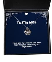 Reusable Wife, I Love You, My Beautiful Wife and I Hope That Your Special Day, I - £39.12 GBP