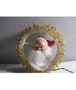 Vintage Santa Tree Topper Wreath Little Prince 3-Way Blinking Lights tested - £20.77 GBP
