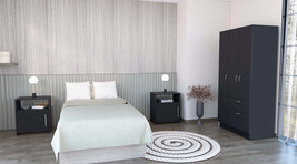 Black 2-Piece Bedroom Set: Rioja Dresser &amp; Omaha Nightstand - $398.99