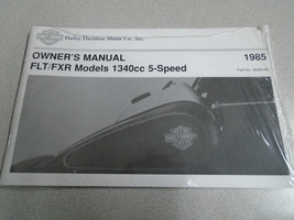 1985 Harley Davidson FLT & FXR Owners Operators Owner Manual - $130.30