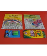 Color Art Book And Colored Pencils And Crayola Crayons - $19.80