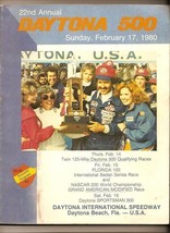 1980 Daytona 500 Race program Nascar Baker Win - £40.28 GBP