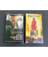 Horror Movie Carrie and The Hand That Rocked the Cradle VHS Tape - £11.96 GBP