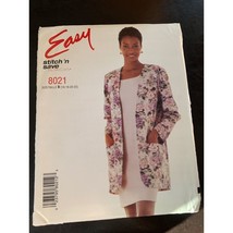 McCall&#39;s Misses Dress Jacket Sewing Pattern Sz 16 - 22 8021 - Uncut - $7.91