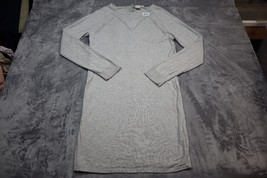 Roxy Sweater Dress Womens Small Gray Lightweight Long Sleeve Knee Length Button - £23.52 GBP
