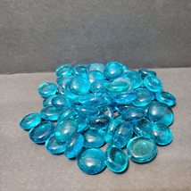 Turquoise Glass Gems, Colored Marbles, Vase Filler, Blue Pebbles, Soil Topper