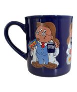 Vintage Tetley Tea Cadbury's Time Out Character Mug Blue Advertising Cup - $15.30