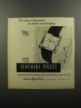 1956 Audemars Piguet Ultra Thin Watch Ad - The finest achievements - £14.46 GBP
