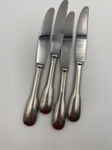 Set of 4 Novargent French Stainless Steel FIDDLE design Dinner Knives - $59.99