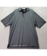FootJoy Golf Polo Shirt Men Size XL Gray Polyester Short Sleeve Logo Sli... - £21.18 GBP