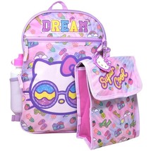 Hello Kitty 16 Inch Large Backpack with Lunch Bag - £16.33 GBP