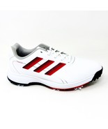 Adidas Traxion Lite Max White Black Red Mens Wide Waterproof Golf Shoes ... - £53.52 GBP