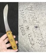 Winchester butcher knife 1003 Antique Primitive USA copper wood 10.5&quot; - $1,008.74 MXN