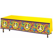 Forum Novelties Hippie Table Cover, Multicolor - £28.35 GBP