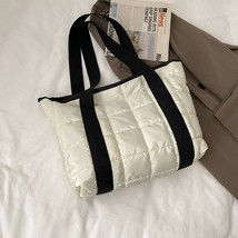 Lady Winter Quilted Padded Grid Armpit Bag Fashion New Designer Handbag Women La - £23.02 GBP