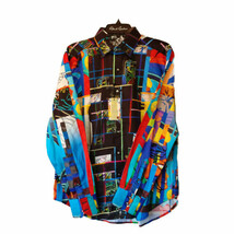 Robert Graham -Bourbon Time  Colorful Long Sleeve - Men&#39;s Medium Button ... - £274.59 GBP