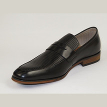Men's Shoes Steve Madden Soft Leather upper Slip On Emree Black basket weave image 4