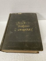 Antique 1892 Webster&#39;s Unabridged Dictionary Words History English Language Book - £233.34 GBP