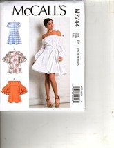McCall&#39;s M7744 Misses 14 to 22 Off the Shoulder Dress Uncut Sewing Patte... - $14.86