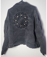 Vintage LA Blues Western Denim Vintage Charcoal Jeans Jacket Size 26/28 ... - $19.25