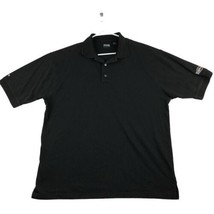 Ping Golf Polo Shirt Men’s Large Black Lipton Tea 3 Buttons Short Sleeve - £15.01 GBP