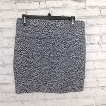 Freckles Skirt Womens Medium Gray Black Animal Print Casual Pencil Pull On Mini - £15.76 GBP