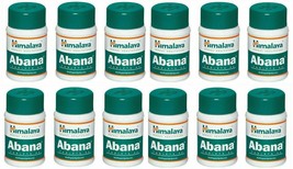 12 packs X Himalaya ABANA 60 Tabs Reduces Cholesterol | Free Shipping - $46.64