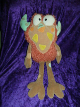 MANHATTAN TOY Eanie Meanie orange cute monster plush toy 2005 12" - $14.84