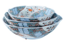 Large Antique Japanese Meiji period Imari  Graduated bowl set - £778.34 GBP