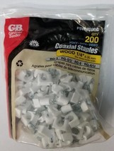 Gardner Bender PSW-200BG 1/4 in. / 6.35mm COAXIAL STAPLES 200 PACK - $14.24
