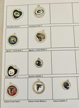 Sports Football Charms for Jewelry &amp; Crafts - Saints Broncos Jets Lions - $1.98+