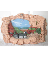 Vtg DEPOT POTOMAC RIVER SCENE Ceramic Quartz Clock Trains Locomotive Col... - $128.12 CAD