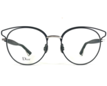Christian Dior Eyeglasses Frames DiorSideralO 8YC Black Silver Wire 51-1... - £140.12 GBP