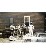 Original Antique 1890s Construction Workers Installing Plaster &amp; Lath Ph... - $49.49