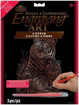 Royal Langnickel Copper Foil Engraving Art Kit 8&quot;X10&quot; Tiger Cubs - $20.30