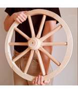 Wood wheel | wagon wheel | wood chandelier | garden decor | garden |fair... - $859.37 MXN+