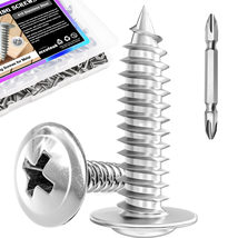 200-Pc #8×3/4&quot; Stainless Steel Truss Head Wood Screws - Self Tapping - €11,59 EUR