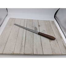Norcon Stainless steel 8&quot; Blade Bread Slicing Knife 12 1/2&quot; Total Wood H... - £7.85 GBP