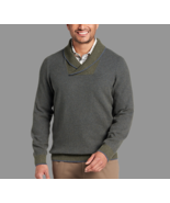 Joseph Abboud Modern Fit Textured Shawl Collar Sweater - 2XLT  colour: G... - $37.39