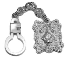 San Juan De los Lagos Virgin Keychain .925 Sterling Silver - £199.58 GBP