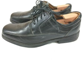 Dockers Mens 12M Black Bicycle Toe Leather Lace Up Oxford Shoes - $14.85