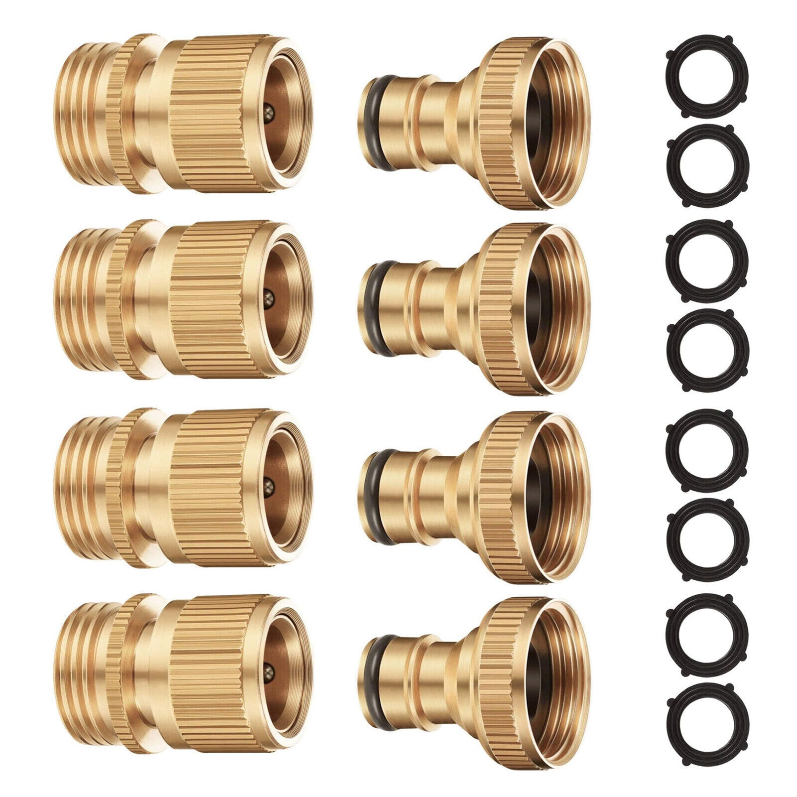 Heavy Duty Brass Garden Hose Quick Connect Male and Female Water Hose Fi... - $6.68+