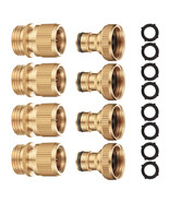 Heavy Duty Brass Garden Hose Quick Connect Male and Female Water Hose Fittings - $6.68 - $34.45