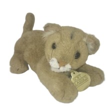 Vintage Soft Classics Plush Lion Cub Geoffrey Inc Brown Stuffed Animal 1988 6&quot; - £12.03 GBP
