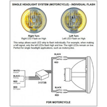 Motorcycle LED Headlight Drl Halo Light Bulb &amp; Turn Signal Relay Control Module - £12.49 GBP