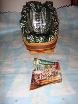 Longaberger 1998 Holiday Sleigh Dash Away Basket With Liner And Protector - $26.99