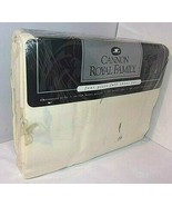 Floral Full Sz 4 Pc Sheet Set Cannon Ivory Green Purple MONTAUK Standard... - $58.15 CAD