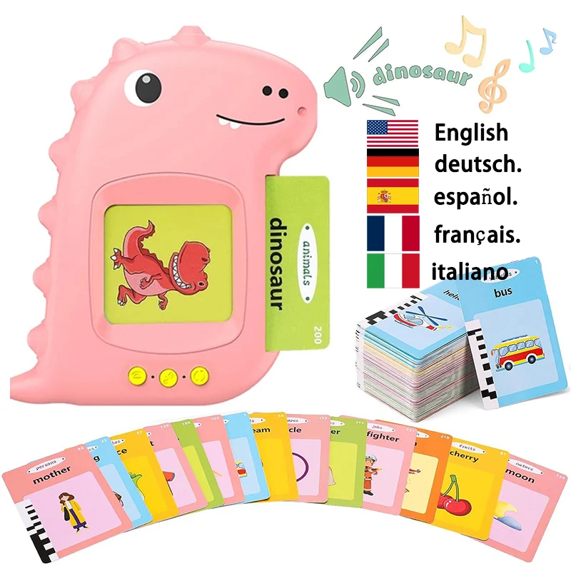 Kids Talking Flash Cards with 224 Sight Words Learning Machine Toys Montessori - £18.13 GBP+